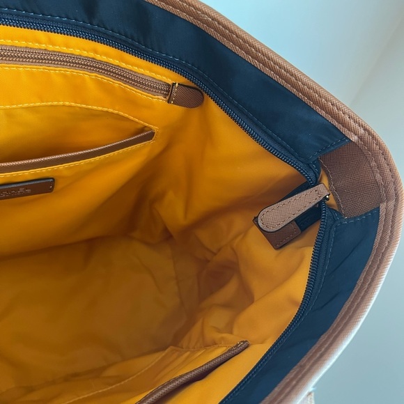 Michael Kors Kempton Navy Blue Nylon Tote Bag with Pockets - Picture 14 of 14